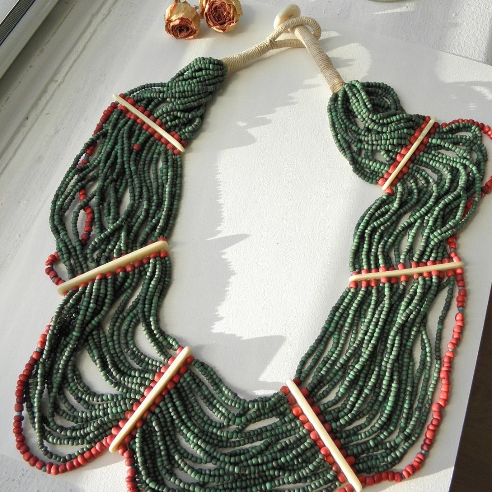 Tibet BoHo style handmade necklace - Picture 4 of 5